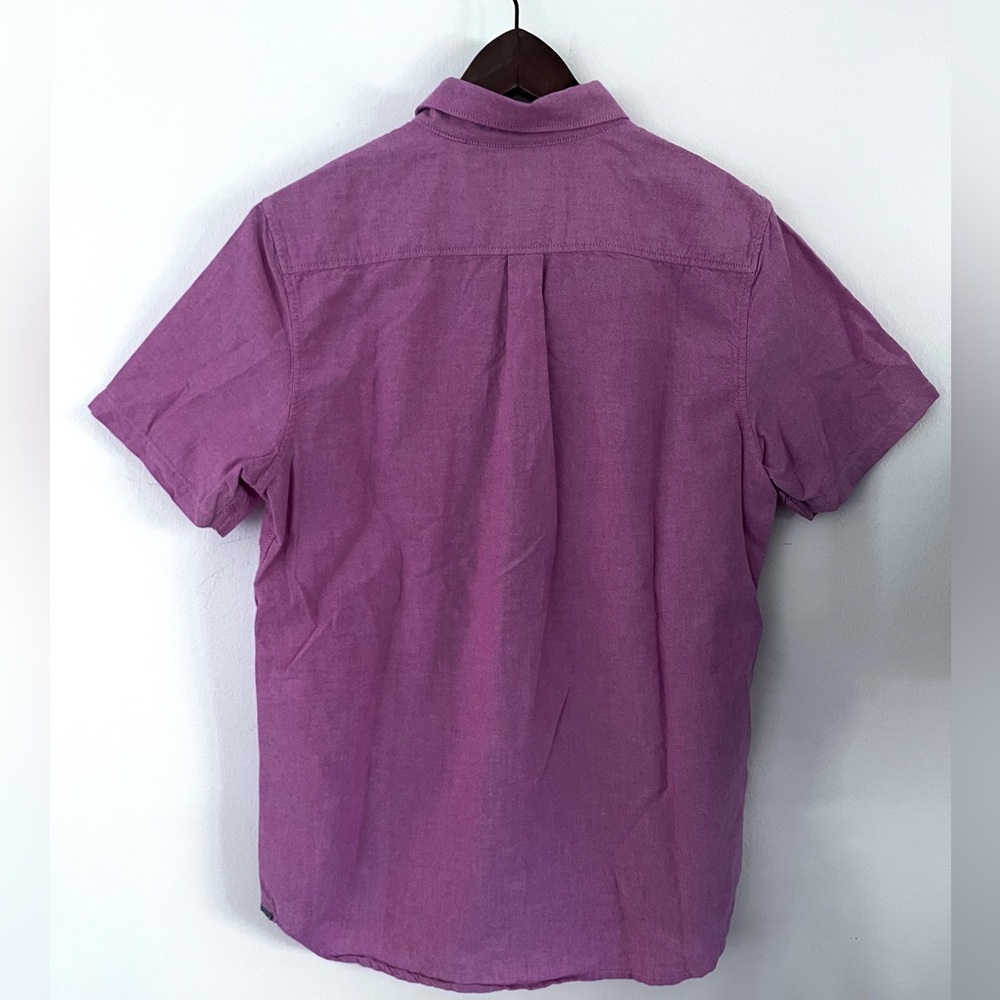 Vans Shirt Classic Fit Short Sleeve Button Down 100% Cotton Chambray Men’s Small - Picture 5 of 5